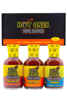 Hot Ones BBQ Trio Pack (Original / Hot Honey / Caribbean) F2