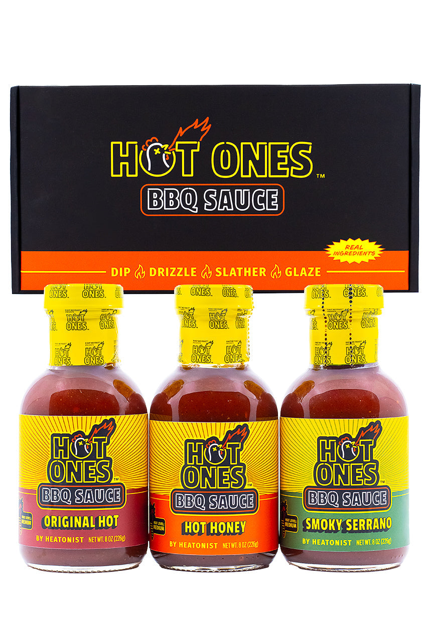 Hot Ones BBQ Trio Pack (Original / Hot Honey / Smoked Serrano) N6
