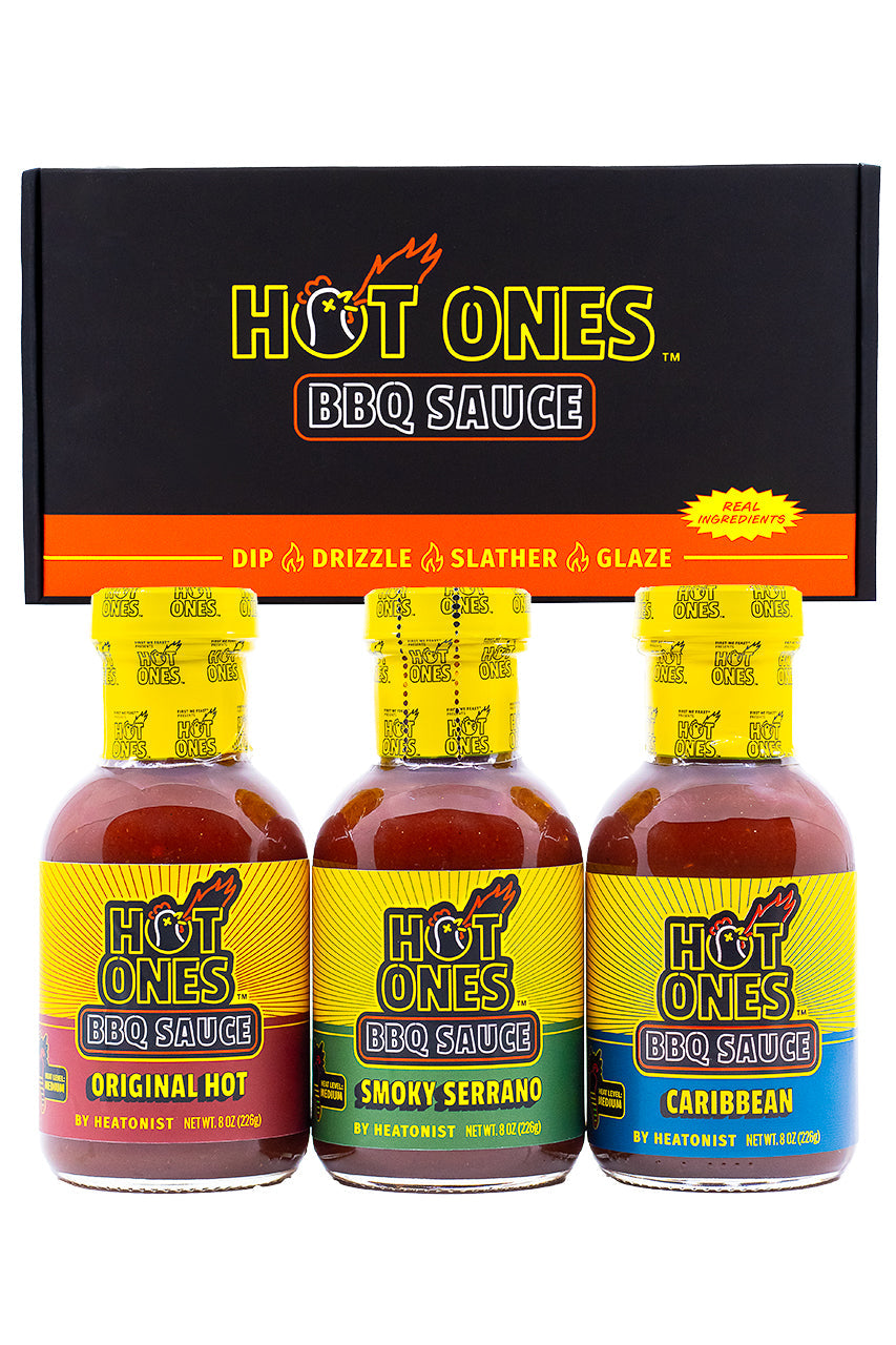 Hot Ones BBQ Trio Pack (Original / Smoked Serrano / Caribbean) G3