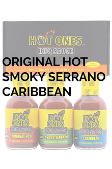 Hot Ones BBQ Trio Pack (Original / Smoked Serrano / Caribbean) G3